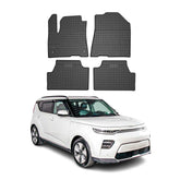 OMAC Alfombrillas De Coche para Kia e-Soul 2019-2025 Negro Goma 4Pza